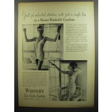 1952 Warner's Wonderful Corselette Ad - You'll get undivided attention