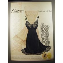 1954 Carter's Slips Ad - Coffee Cream and Midnight Black