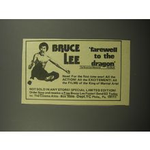 1974 Bruce Lee Farewell to the Dragon Film Book Advertisement