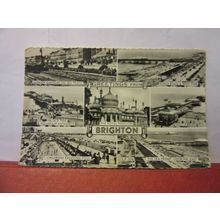 multiview, BRIGHTON, SUSSEX . used postcard RP by Lansdowne 1959 pm =
