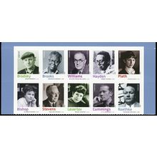 20th Century Poets Block of Ten - Stamps Scott 4654-63