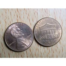 2011d USA 1 Cent Lincoln Memorial Coin