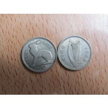 Ireland 1968 3d Threepence Coin