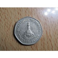 Jersey 1983 Elizabeth ll 20p Coin