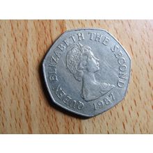 Jersey 1987 Elizabeth ll 50p Coin