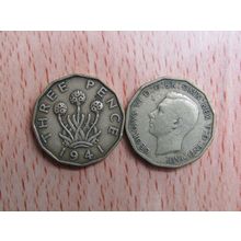 GB 1941 George VI Brass Threepence 3d Coin