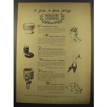 1961 Bergdorf Goodman Advertisement - A guide to good giving