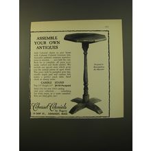 1961 Hagerty Cohasset Colonials Candle Stand Advertisement