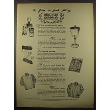 1961 Bergdorf Goodman Ad - A guide to good giving