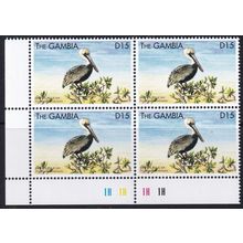Gambia 1999 SG 3221 UMM Block of 4 - Fauna/Birds (E-202 (2))
