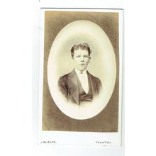 Victorian cdv photo portrait young man Taunton photographer