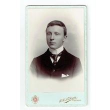 Victorian cdv photo portrait young man Fleetwood photographer