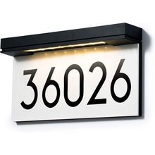 House Numbers for outside Solar Powered, Address Plaques for House, LED Illumina