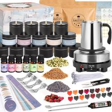 SAEUYVB Candle Making Kit with Wax Melter, Candle Making Kit for Adults - DIY St