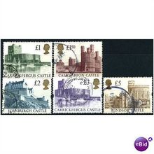 1992 Castle High Value Set SG1611-1614 Fine Used