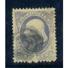 Used 206 1c Benjamin Franklin Just Clears M00734