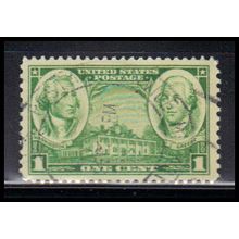 Used 785 1c Washington-Green Fine KA8008