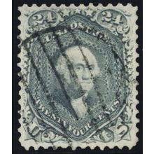70b, Used VF 24¢ Steel Blue - With PSE Graded "85" And PFC * Stuart Katz