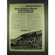 1977 Remington 1100 Shotgun Ad - Great Shooting