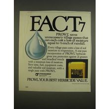 1985 Cyanamid Prowl Ad - Fact7 Prowl saves unnecessary tillage passes