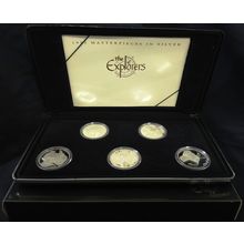 1993 Australia Silver Proof Coin Set Masterpieces in Silver - Explorers Part 1