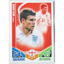 2010 Topps Match Attax World Cup Trading Card - England, James Milner