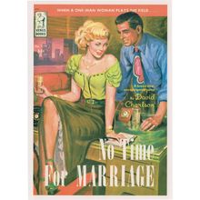 No Time For Marriage Saloon Bar Romance 1950s Book Postcard