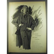 1956 Lord & Taylor Fashion Ad - The accent is Scottish - the name is Lortay