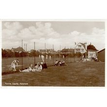 Tennis Courts Felpham Nr Bognor Regis Wales Real Photo Postcard