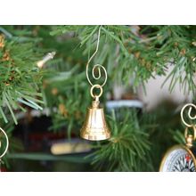 Pack Of 2] Brass Bell Christmas Tree Ornament