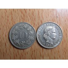 Switzerland 1982 10 Rappen Coin
