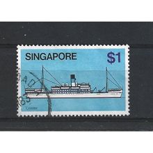 Singapore.SG373 $1 Kedah (coaster).Fine Used.Jun25
