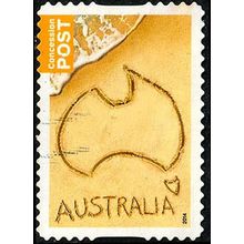 Australia 2014 Concession Used Stamp Map .