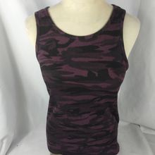 Midnight Bakery Women's Camo Black/Pink Muscle T-Shirt Size Medium