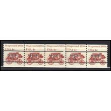 1898Ab 4c Stagecoach Fine MNH Dry Gum PNC 6/5 Line Gap AA0097
