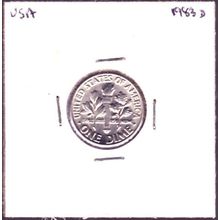 1983 D USA 10 Cents Coin Roosevelt