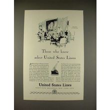 1929 United States Lines Cruise Ad - S.S. Leviathan