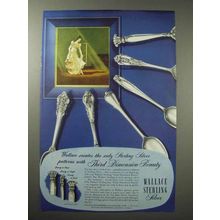 1950 Wallace Silverware Ad - Sir Christopher +