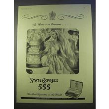 1955 State Express 555 Cigarettes Ad - Overseas
