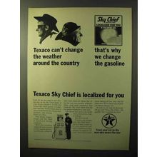 1964 Texaco Sky Chief Gasoline Ad - Change the Weather