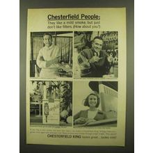 1965 Chesterfield King Cigarettes Ad