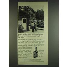 1978 Jack Daniel's Whiskey Ad - Woodsmen Drop In