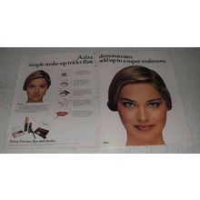 1980 Aziza Shadow Duos, Mascara, Blush and Lip Gloss Ad