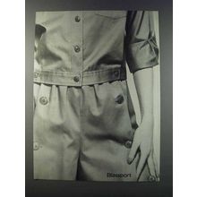 1981 Bill Blass Blassport Women's Fashion Ad
