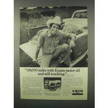 1981 Exxon Motor Oil Ad - 118,000 Miles Still Trucking