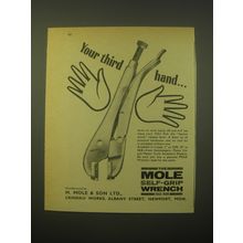 1965 Mole Self-Grip Wrench Ad - Your third hand
