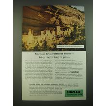 1956 Sinclair Oil Ad - Cliff Palace, Mesa Verde National Park, Colorado