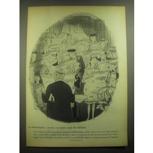 1945 The Bulletin Philadelphia Ad - art by Richard Decker - Nearly Everybody