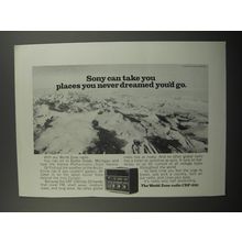 1970 Sony CRF-230 World Zone Radio Ad - Sony can take you places