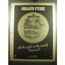 1975 Grand Funk Railroad All The Girls in the World Beware Album Advertisement